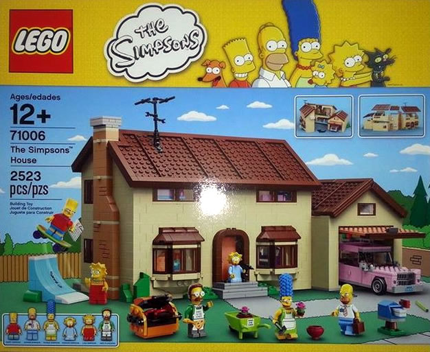 Simpsonovci Lego Obal Krabice