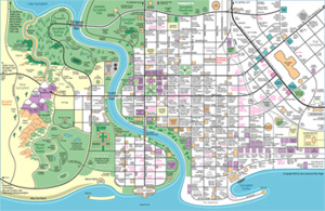 Podrobná fiktívna mapa Springfieldu