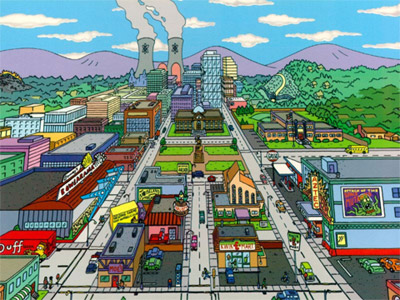 Pohľad na mesto Springfield